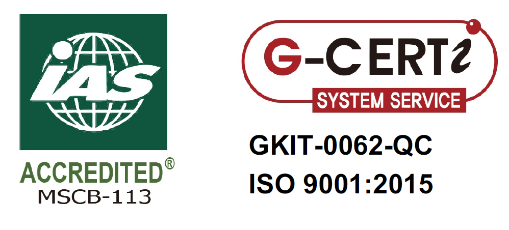 Logo IAS accredited MSCB-113 ISO 9001:2015